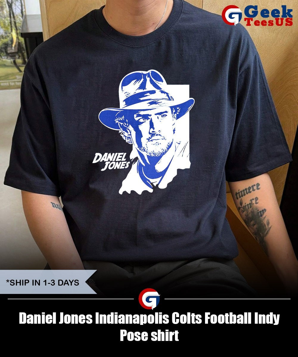 Daniel Jones Indianapolis Colts Football Indy Pose shirt