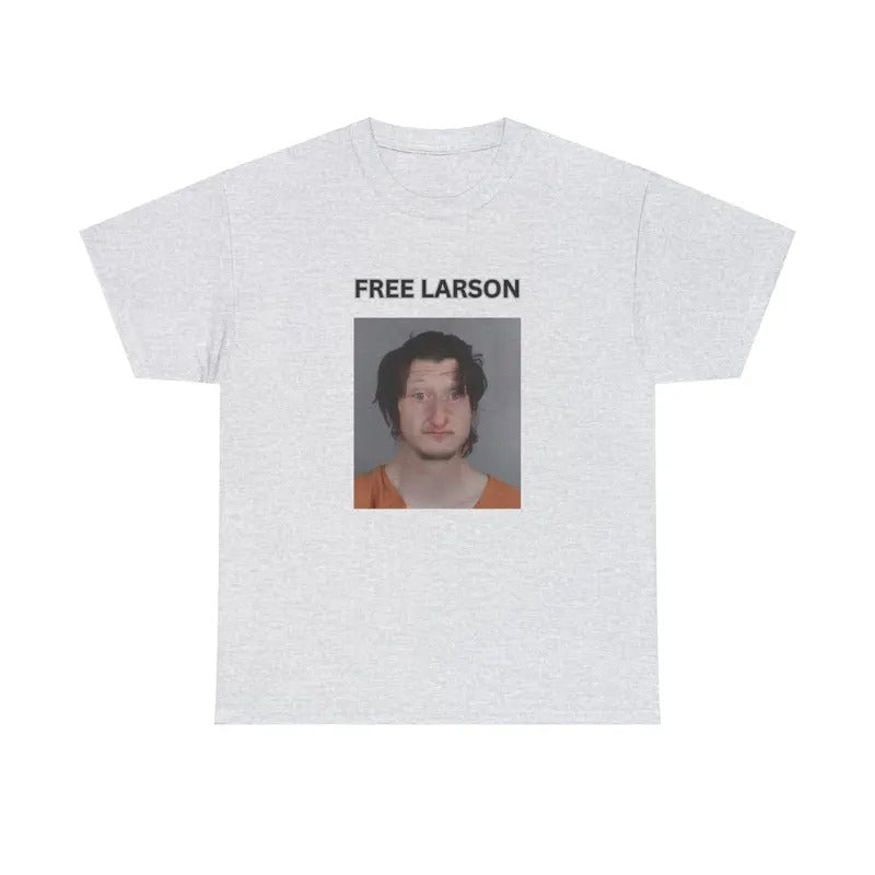 Daniel Larson Mugshot Unisex Heavy Cotton Fee - FREE LARSON Casual Classic