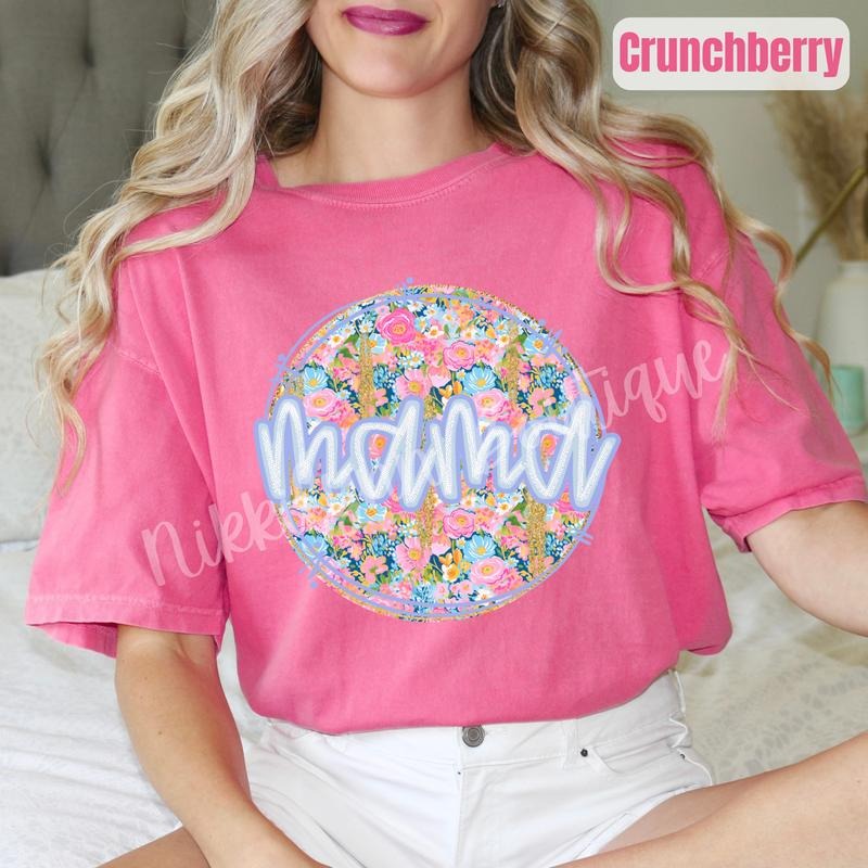 Darling Flower Mama Comfort Colors T-Shirt 'NLB'