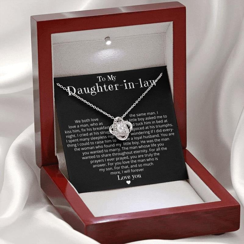 Daughter In Law Gift From Mother In Law, To My Daughter In Law Necklace, Future Daughter In Law Wedding Gift Idea...
