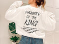 Daughter Of The King Apparel, 2 Corinthians 6:18 Hoodie, Women's Aesthetic Bible Verse Sweater, Christian Clothing, Religious  T-shirt, sweater and Hoodie