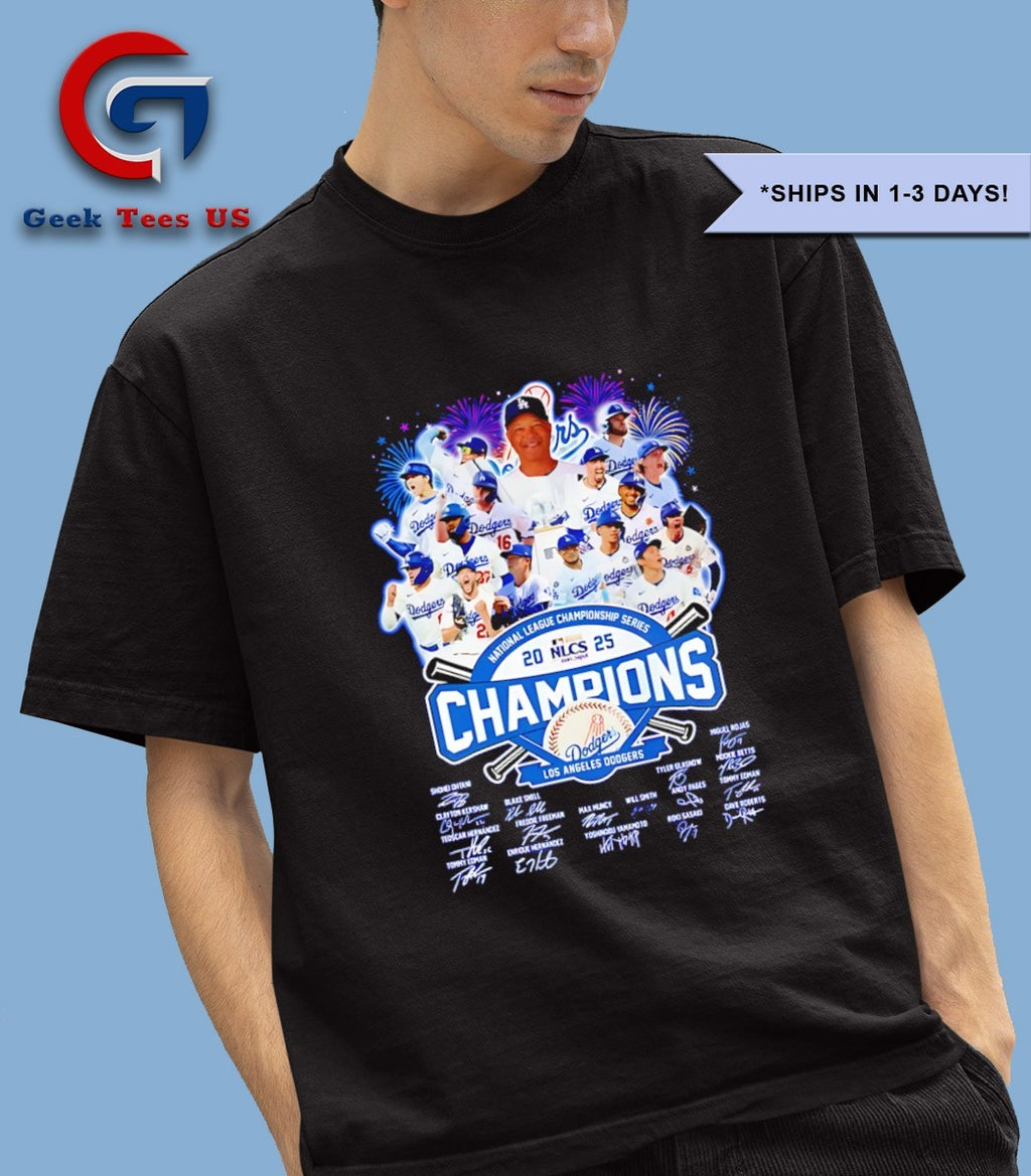 Dave Roberts coach and Los Angeles Dodgers baseball 2024-2025 World Series National League Champions shirt