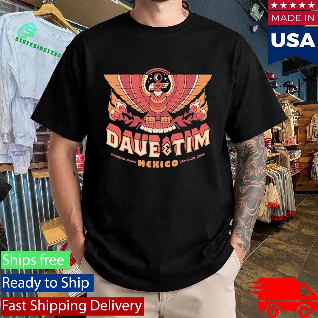 Dave & Tim Riviera Maya Mexico Jan 21-24 2026 Tour Shirt