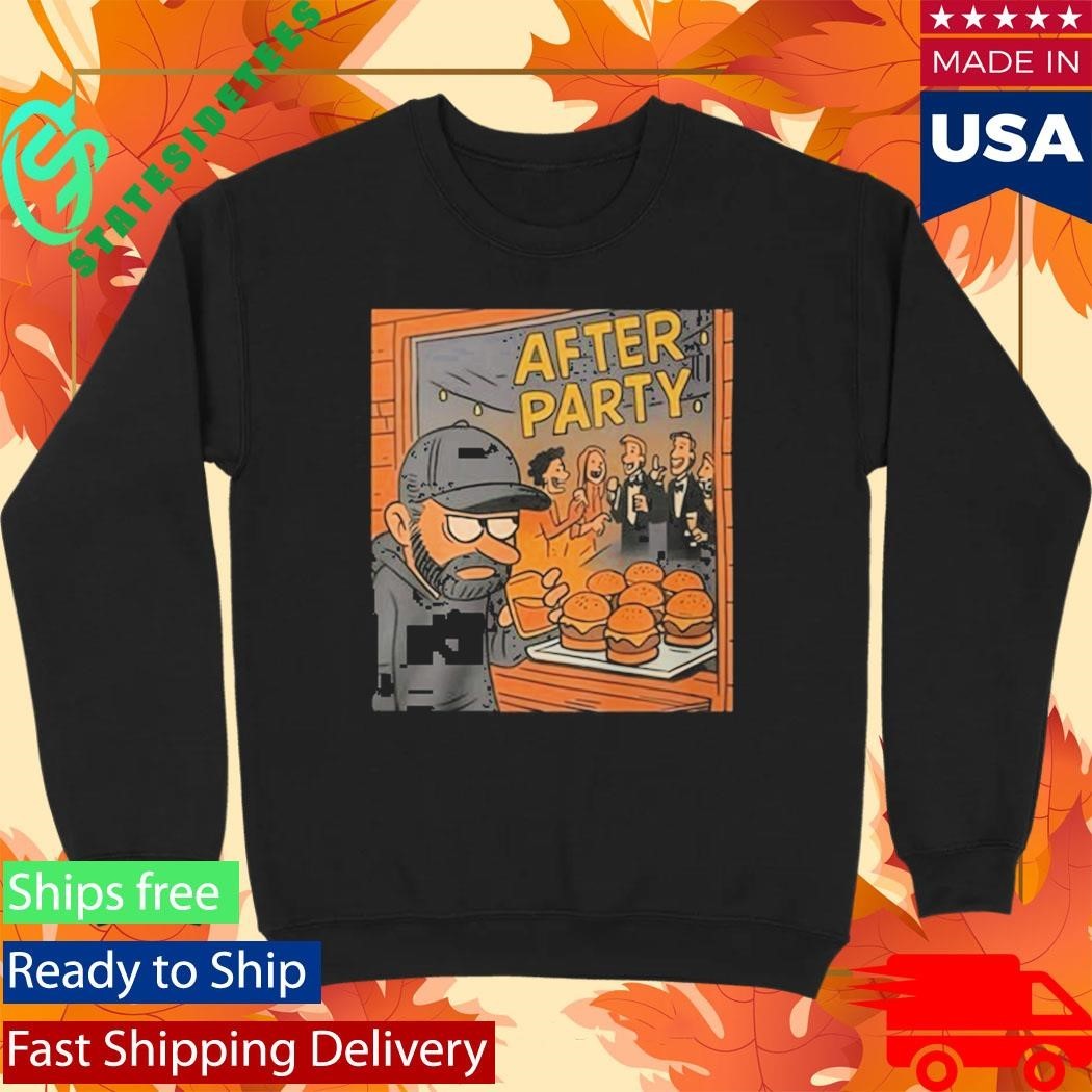 Dax Harwood Wearing After Party Burger Shirt