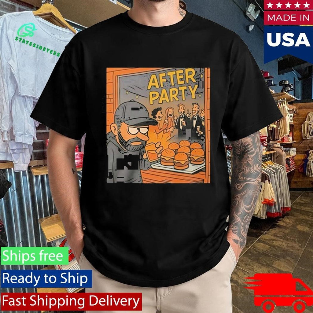 Dax Harwood Wearing After Party Burger Shirt