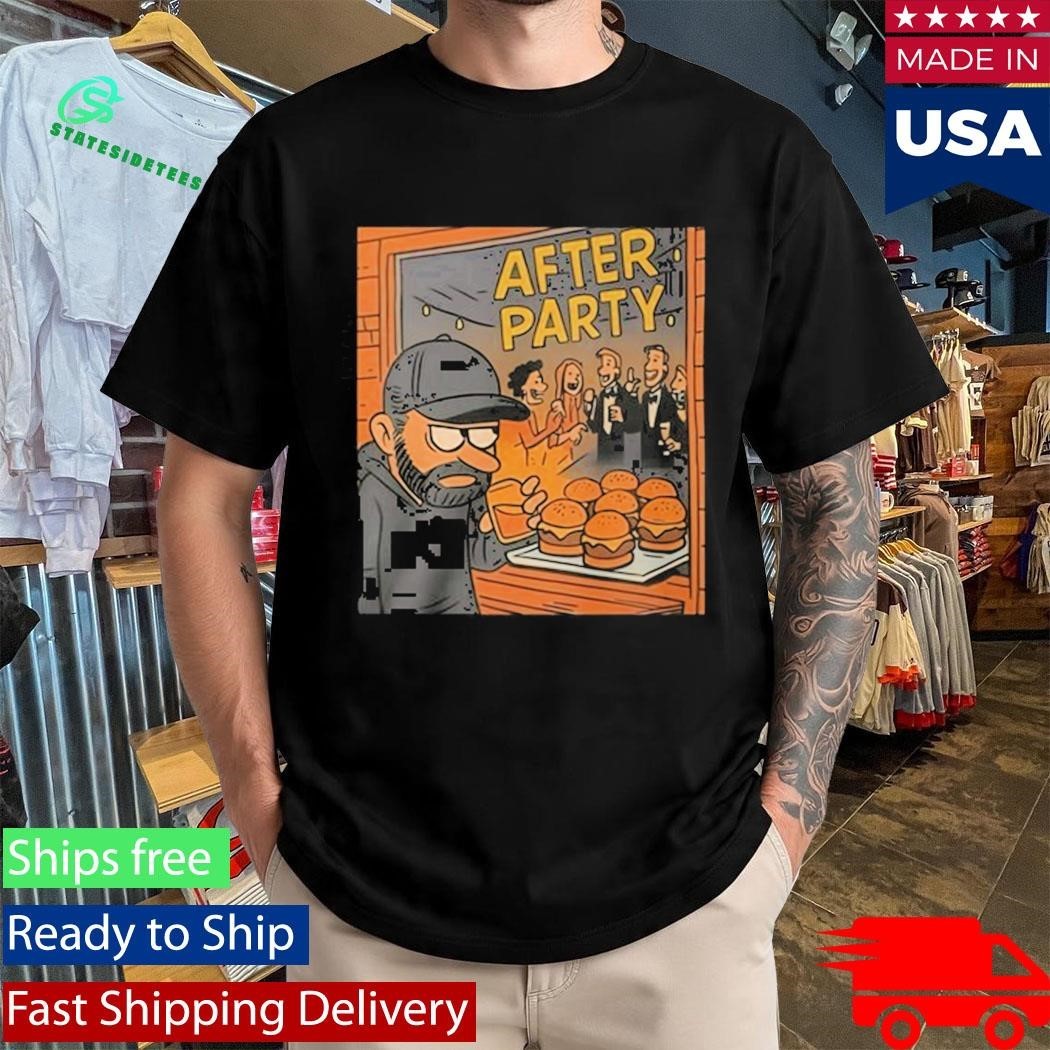 Dax Harwood Wearing After Party Burger Shirt