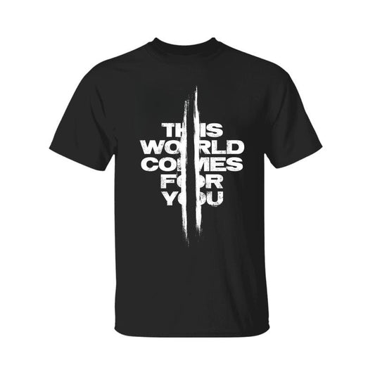 Days Gone This World Comes For You Distressed Chest Logo Premium T-Shirt, Unisex Tee, For Men And Women, Menswear, Classic Cotton