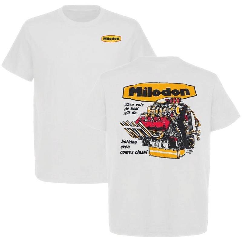 Dead Milodon Racing Parts Engine Parts Vintage T-shirt Hot Rod Vintage Hot Rod Mens Cotton, Menswear Car Parts Short...
