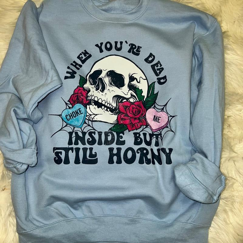 Dead inside valentines edition sweater T-Shirts, Hoodie, Sweatshirt | DripVista.com