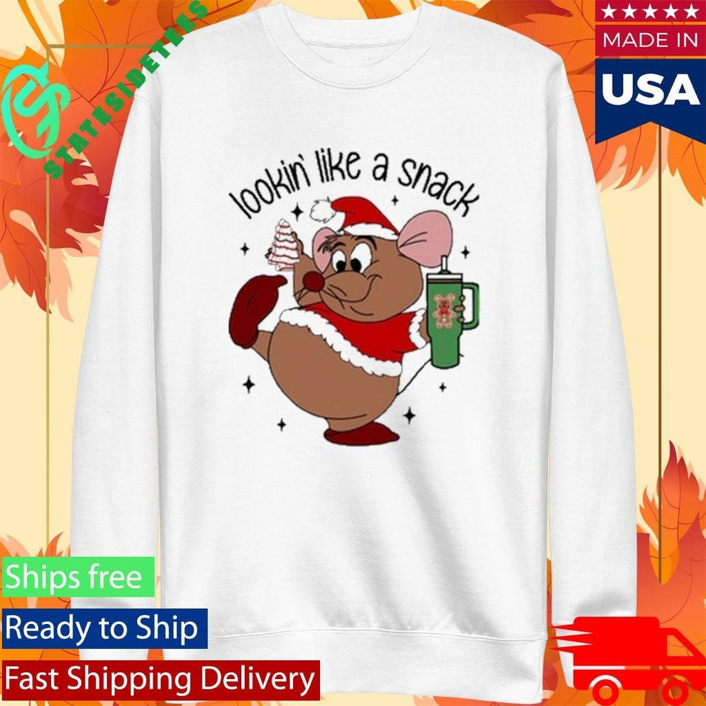 Deanna Looking Like A Snack Christmas Cartoon Mouse Shirt
