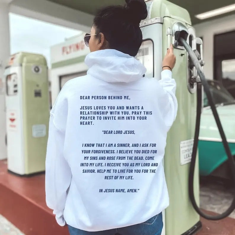 Dear Person Behind Me Jesus Hoodie Trendy Hoodie Christian Hoodie Christian Sweatshirt Christian Hoodies Aesthetic ...