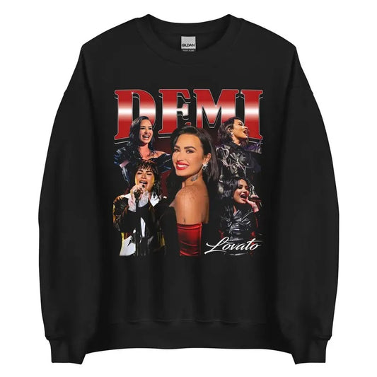 Deemi Lovatoo Vintage Bootleg Tee, Pop Culture, Fan Merch, Unisex Sweater Pullover Tee