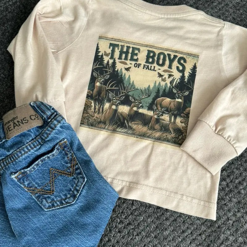 Deer Hunting Long Sleeve Tshirt-The Boys of Fall Hoodie, Sweatshirt | DripVista.com