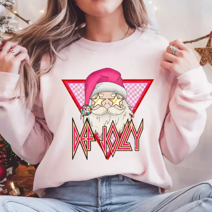 Def Jolly Heavy Metal Santa Unisex Sweatshirt T-Shirts, Hoodie | DripVista.com