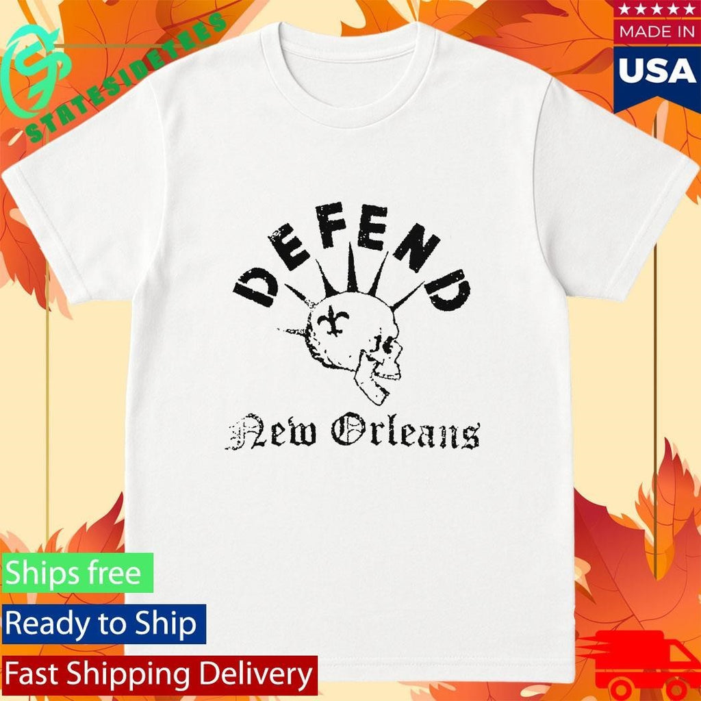Defend New Orleans Skull Shirt