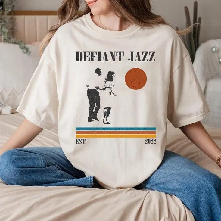 Defiant Jazz Shirt - Severance TV Show T-Shirt, Retro 90s Vintage Tee