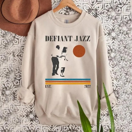 Defiant Jazz Sweatshirt - Severance TV Show Sweatshirt_ Gift For Man and Women Casual Crewneck