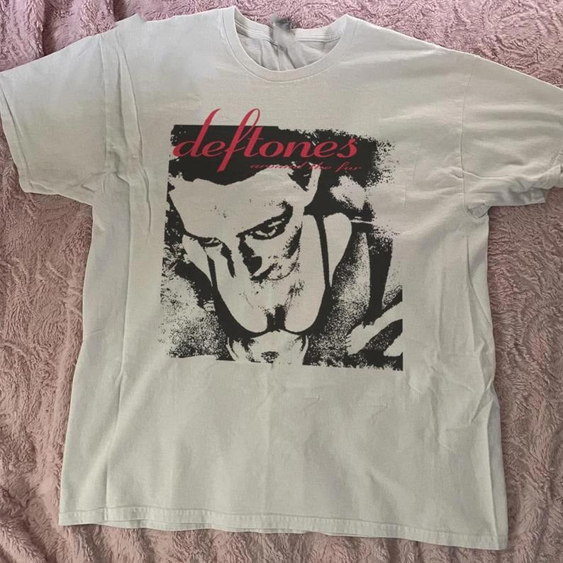 Deftones Band T shirt, Deftones Around The Fur White Unisex Tshirt S-5XL, Gift for fans, crewneck, music tee Hoodie,...