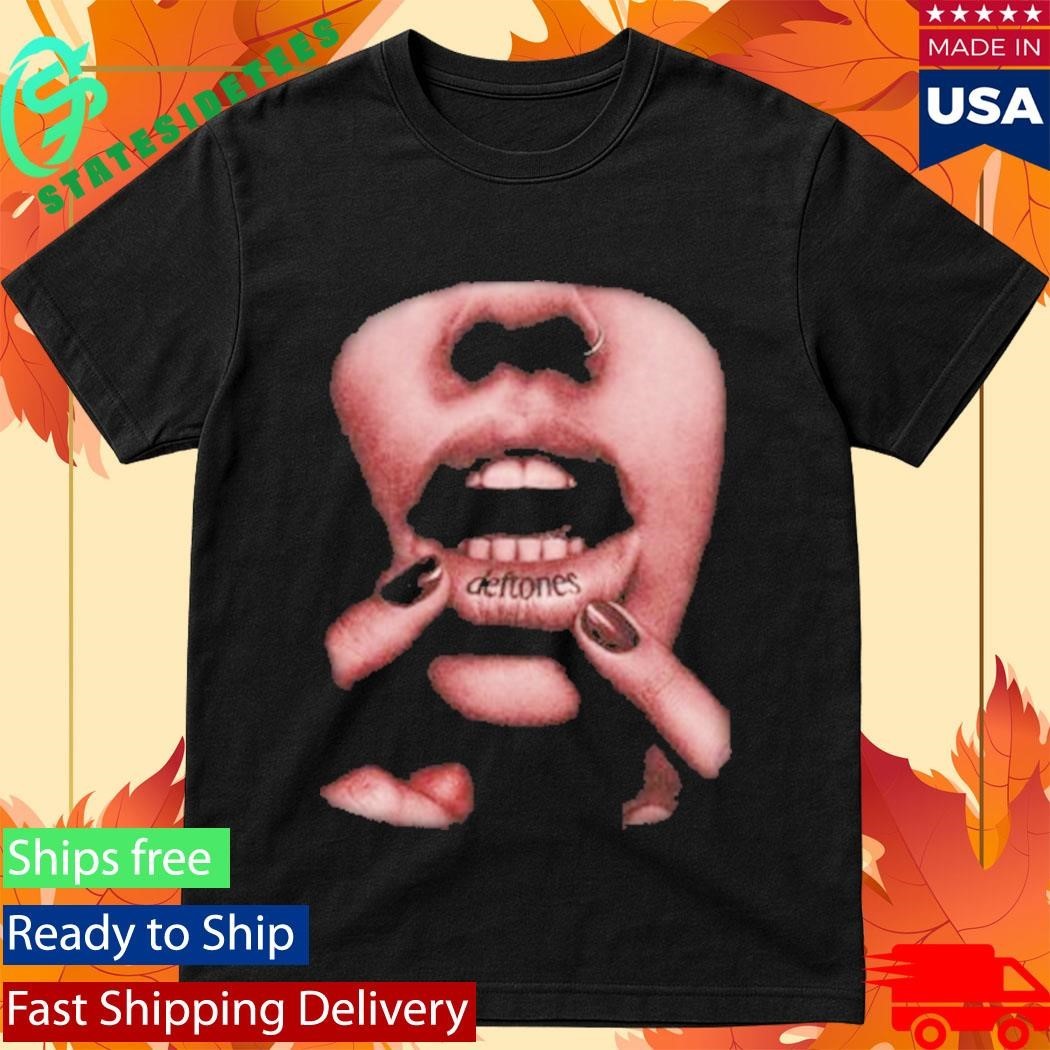 Deftones Black Lip Tattoo T-Shirt