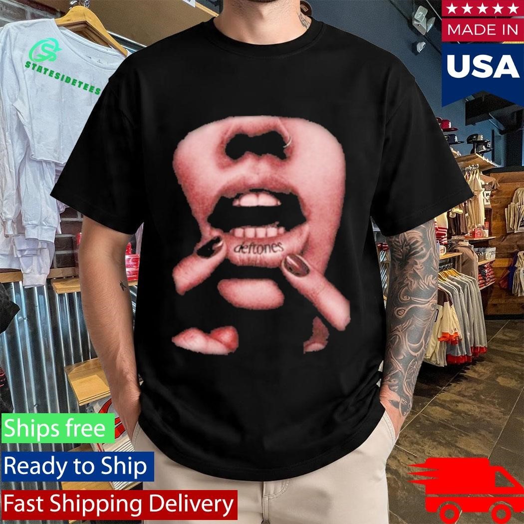 Deftones Black Lip Tattoo T-Shirt