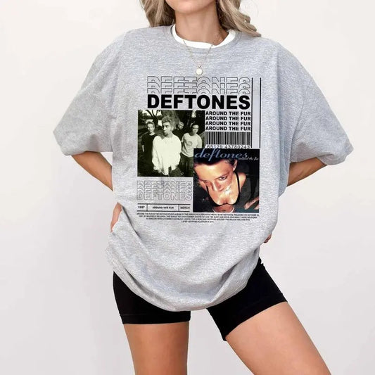 Deftones Shirt, Rock Band Tee 90s Music Sweatshirt, Gift For Fan, Around The Fur Tee, Unisex Short Sleeve Tee