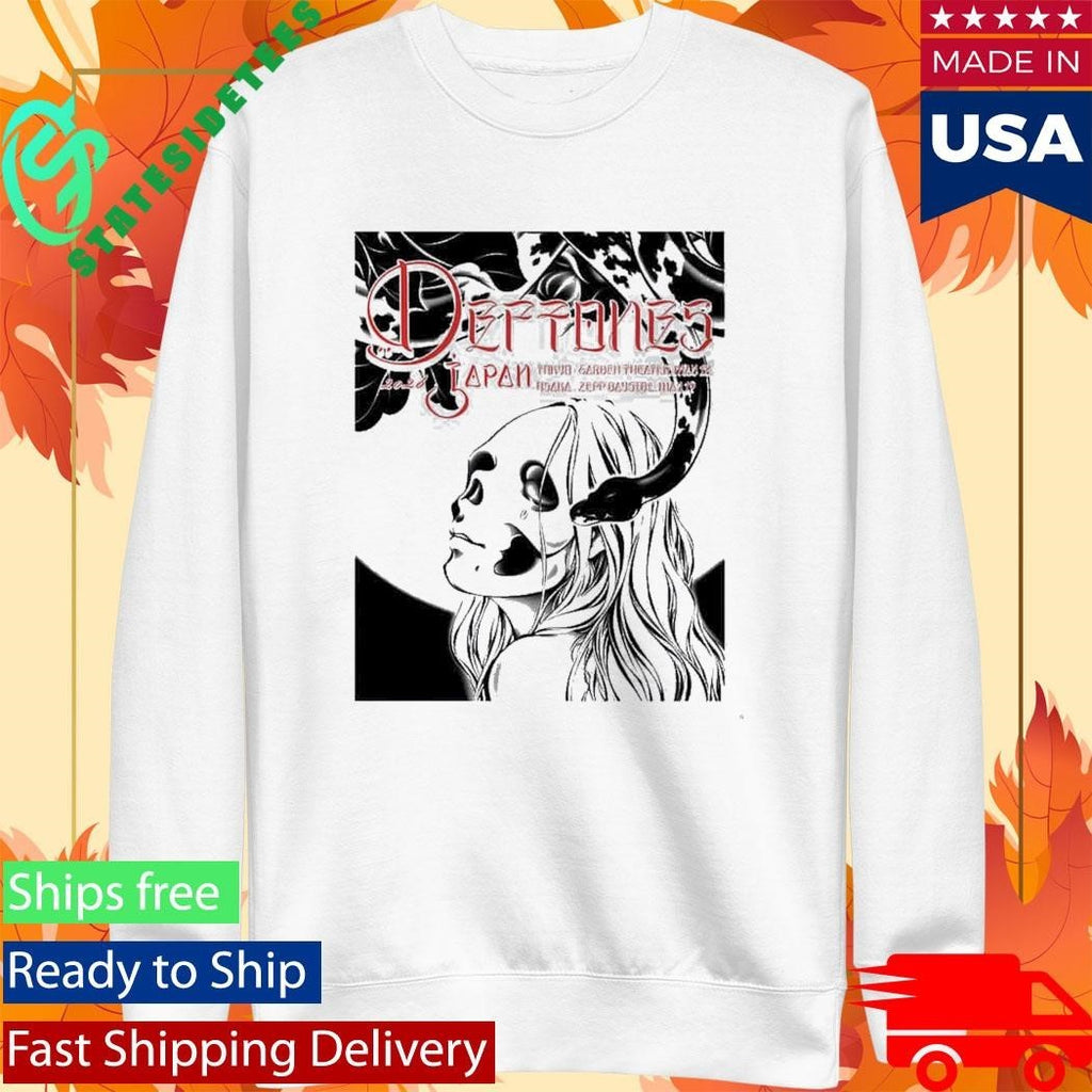Deftones Tokyo And Osaka Japan 2026 Official Poster For Show At Garden Theater And Zepp Bayside On May 18-19 T-Shirt