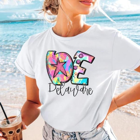 Delaware Splash DTF Transfers - THIS IS NOT A SHIRT