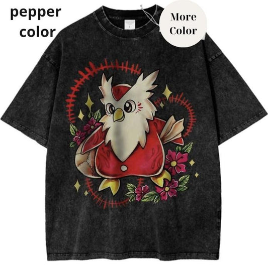 Delibird Graphic TShirt, Pokemon T-Shirt, PKM Shirt, Anime Shirt, Vintage Tee Streetwear Printed Shortsleeve