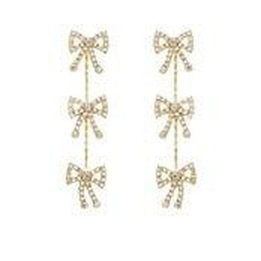 Delicate Bow Drop Earrings
