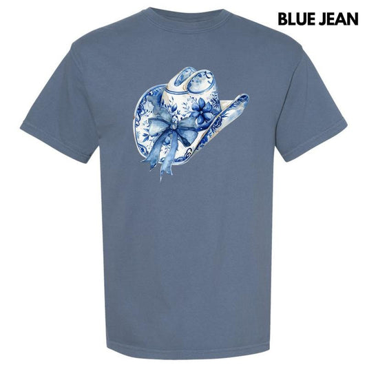 Delicate Floral Cowboy Hat Comfort Colors T-Shirt 'NLB'