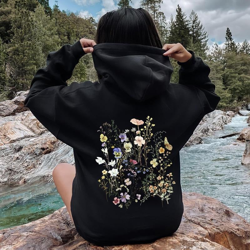 Delicate Pressed Wildflowers hoodie dandy hoodie T-Shirts, Sweatshirt | DripVista.com