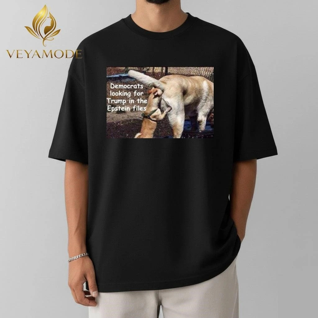 Democrats looking for Trump in the Epstein files tee