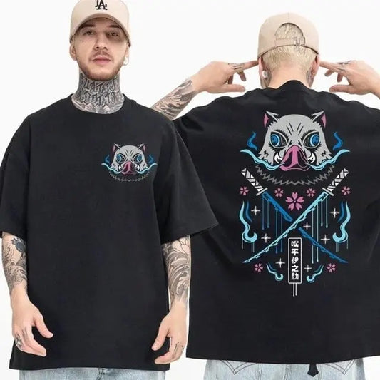 Demon Slayer, Inosuke Demon T-Shirt DRG, 90s Slayer Style, Anime T-shirt DRG, Graphic Anime T-Shirt, Anime Manga T-Shirt, Gift For Men,