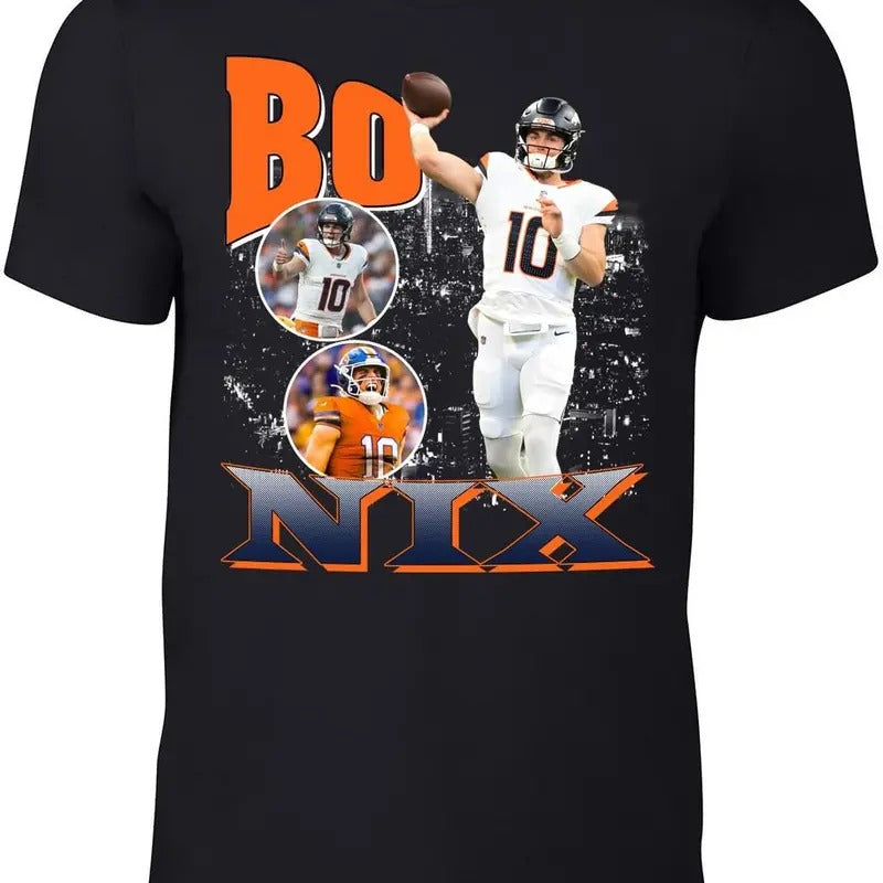 Denver Bo Nix Bootleg Style T-Shirt