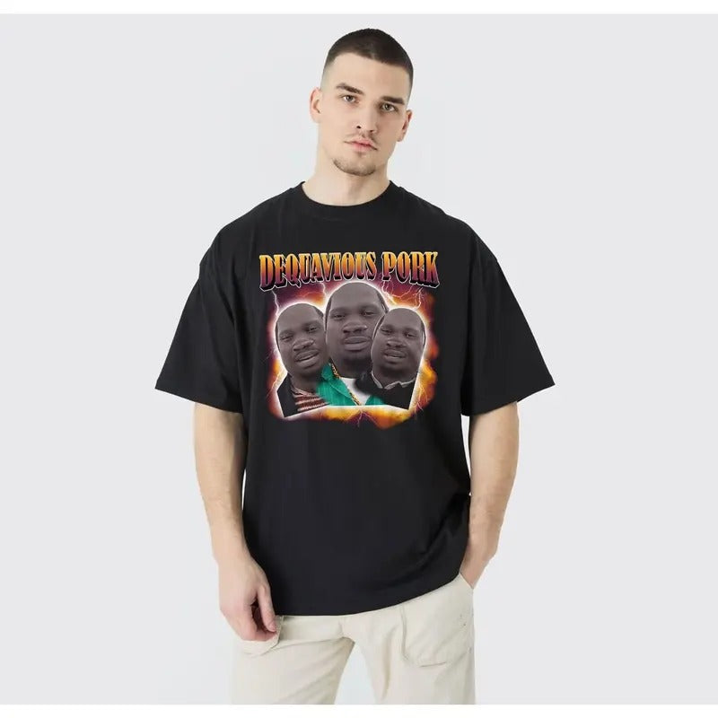 Dequavious Pork: The Meme King Dank Memes T-Shirts Hoodie, Sweatshirt | DripVista.com