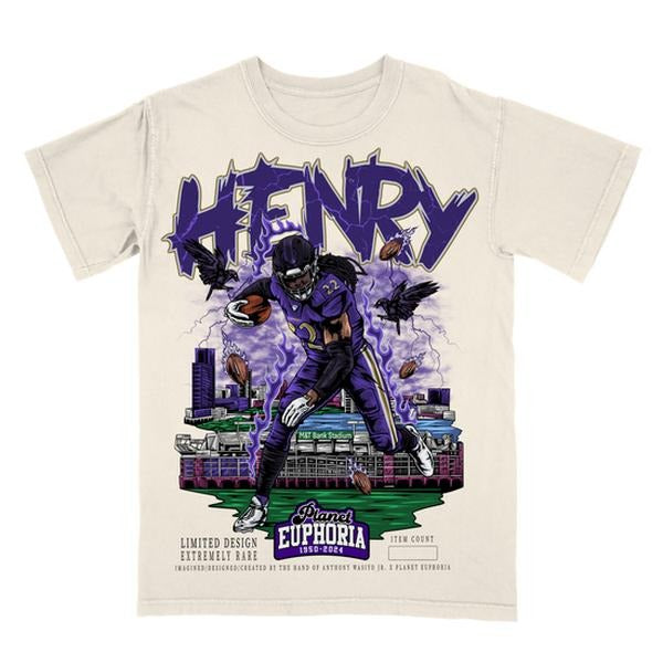 Derrick Henry Tee - VINTAGE TEE - SPORT TEE - GRAPHIC MEN'S T-SHIRT SWEATSHIRT HOODIE - GIFT FOR FAN | DripVista.com
