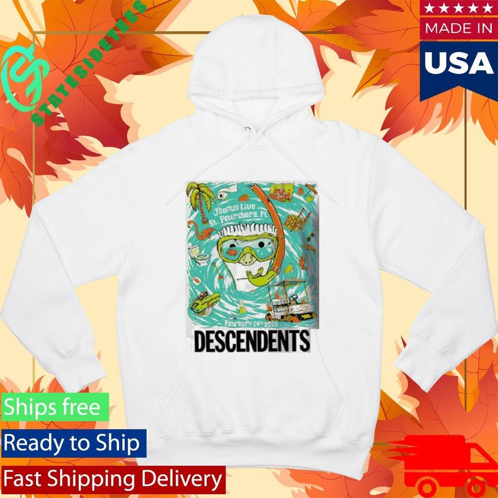 Descendents Venue Poster Show At Jannus Live In St Petersburg FL On February 24 2026 Shirt