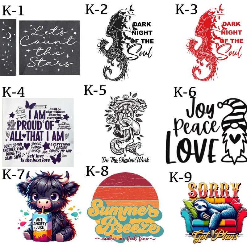 Designs To Be Pressed On T-Shirts for Customization Batch 2 Hoodie, Sweatshirt | DripVista.com