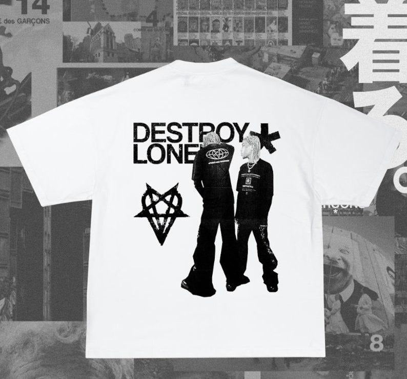 Destroy lonely graphic t-shirt Hoodie, Sweatshirt | DripVista.com