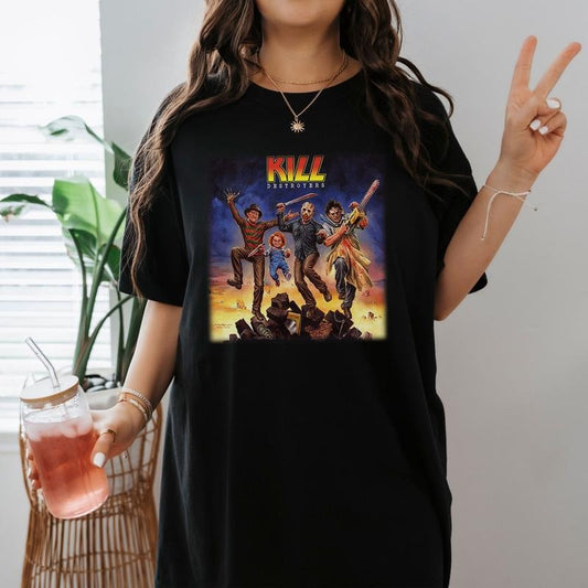 Destroyers Jason Fan Voorhees Lovers Shirts Michael Fan Myers Lovers T Shirt