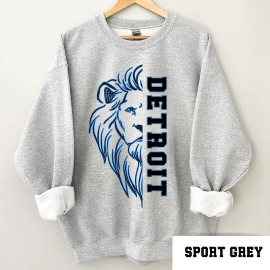 Detroit Football Sweatshirt, Retro Detroit Football Sweatshirt, Detroit Football Gift, Jared Goff, Detroit Sweatshirt, Gift For Fan