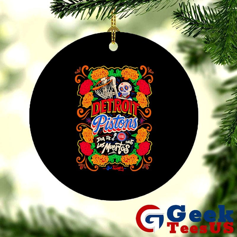 Detroit Pistons NBA Dia de los Muertos 2025 shirt