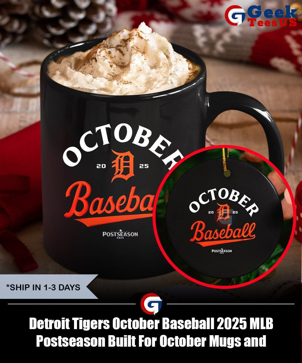 Detroit Tigers October Baseball 2025 MLB Postseason Built For October shirt
