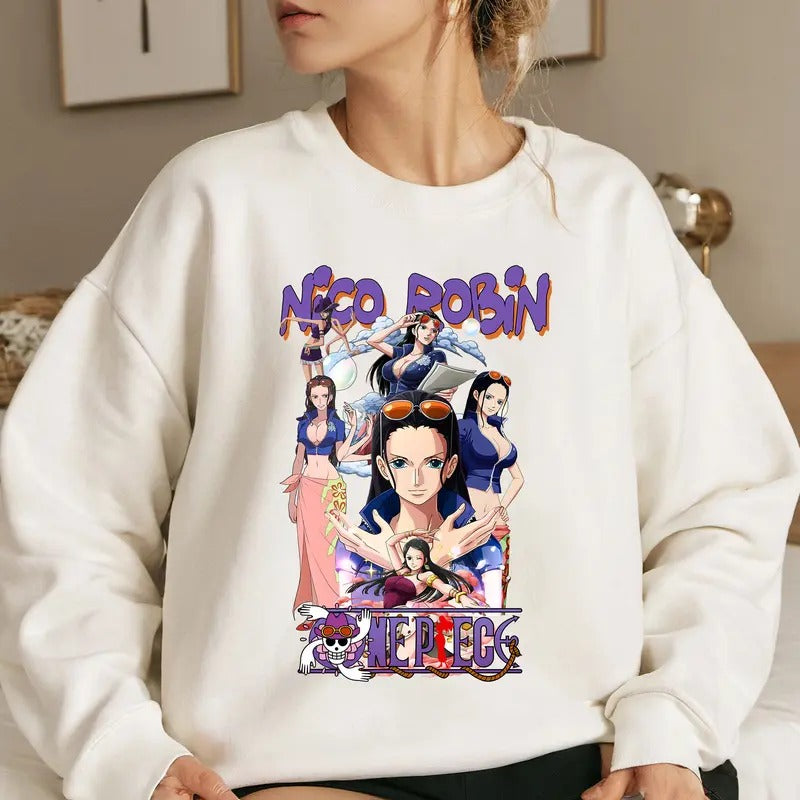 Devil Child Straw Hat OP Shirt Crewneck Hoodie, Anime Otaku Shirt Comfort Cotton Sweatshirt | DripVista.com