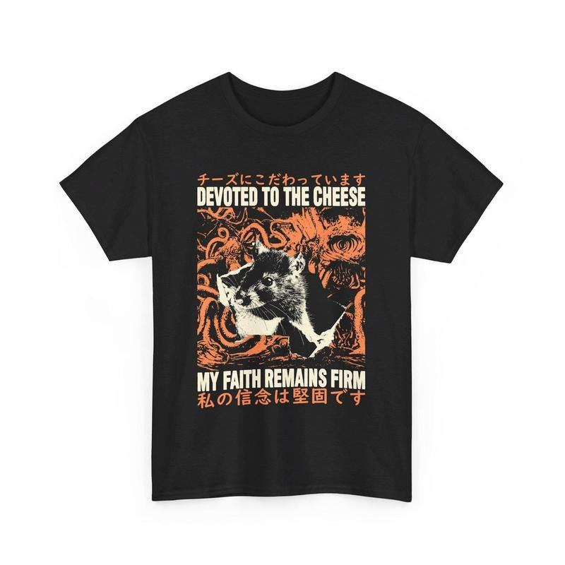 Devoted to the Cheese Vintage Rat T-Shirt