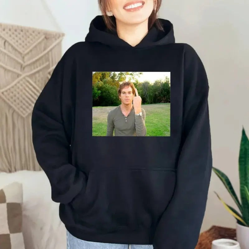 Dexter Hoodie Sweatshirt Unisex T Shirt, Dexter Tv Show, Michael C.Hall, Unisex Sweater Pullover Tee Cotton Polyester Casual