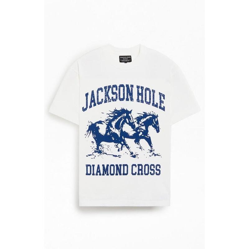 Diamond Cross Ranch Men's Jackson Hole T-Shirt - Multicolor Hoodie, Sweatshirt | DripVista.com