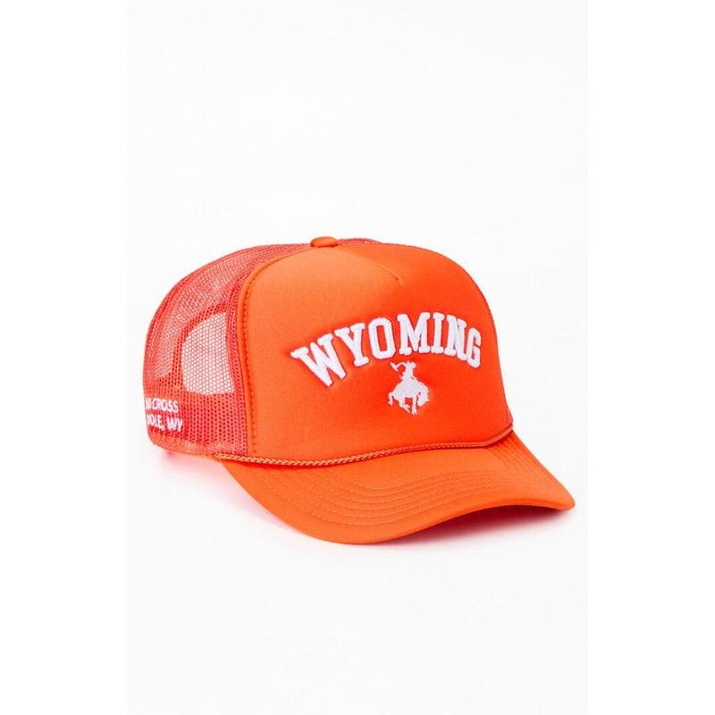 Diamond Cross Ranch Men's Orange Wyoming Trucker Hat T-Shirts, Hoodie, Sweatshirt | DripVista.com
