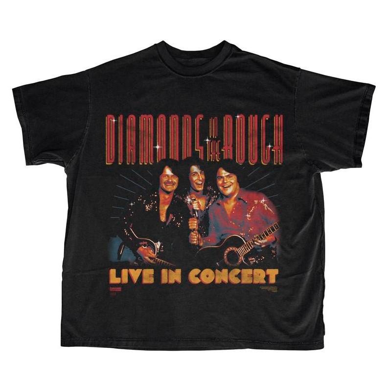 Diamonds in the Rough T-Shirt Cotton Casual Crew Neck Black Menswear Tshirt Top Underwear