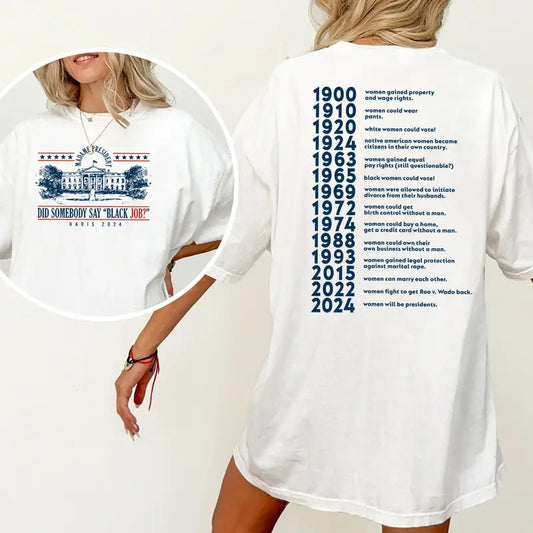 Did somebody say black job Harris 2024 Shirt, One of Those Black Jobs, Kamala Harris For President T-shirt, Madam President, Michelle Speech, Vote Shirt, Election 2024, Harris Walz 2024 Womenswear